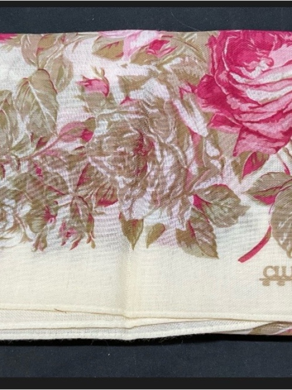 CLUB 7 Floral Scarf in Pink and Cream